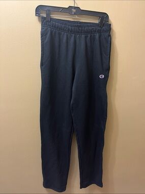 Champion Kids Black Sweatpants with Embroidered Logo